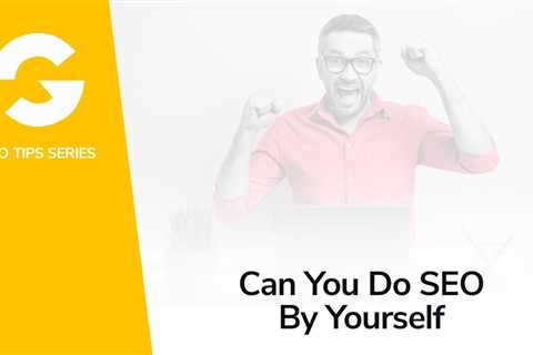 Can You Do SEO By Yourself?