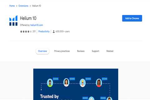 Helium 10 Chrome Extension For Amazon Seller Assistant