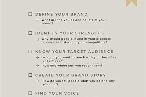 Minimal Design | Branding checklist, Business checklist, Business management