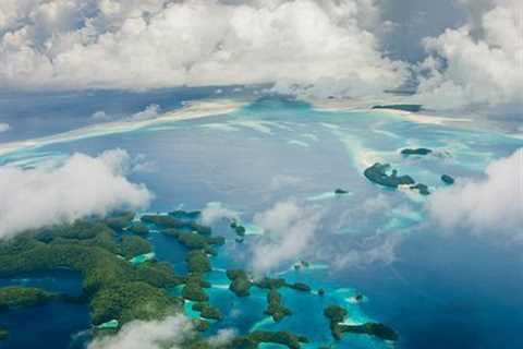 Palau Rock Islands from the air