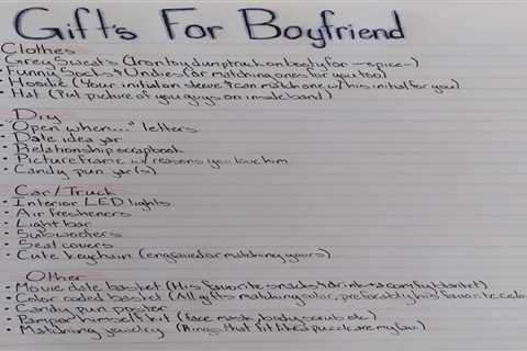 Gift ideas for boyfriend