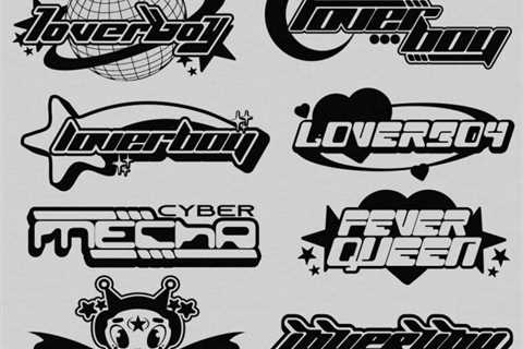 design y2k style streetwear logo