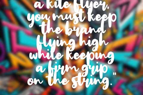 “A CMO is like a kite flyer, you must keep the brand flying high while keeping a firm grip on the..