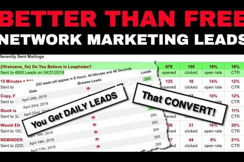 Better than FREE Network Marketing Leads - MLM Leads that Convert!