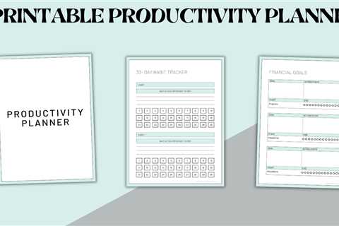 Master Your Days: Why a Printable Productivity Planner is Your Key to Success