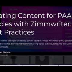 Which is Better? PAA or Topical Authority Prompting in Zimmwriter Bulk-WritingArticles