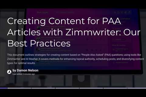 Which is Better? PAA or Topical Authority Prompting in Zimmwriter Bulk-WritingArticles