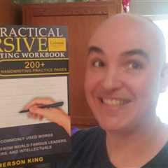 ENOUGH-PRACTICE GOOD-SIZING? Cursive Handwriting Workbook For Adults Review Unboxing by Emerson King