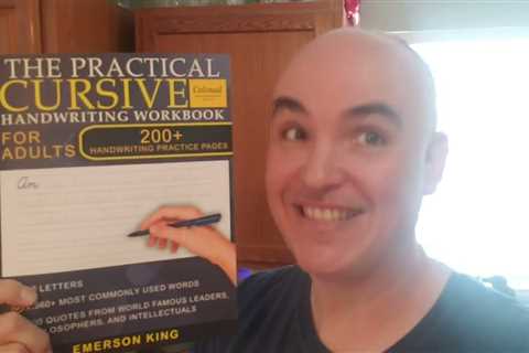 ENOUGH-PRACTICE GOOD-SIZING? Cursive Handwriting Workbook For Adults Review Unboxing by Emerson King